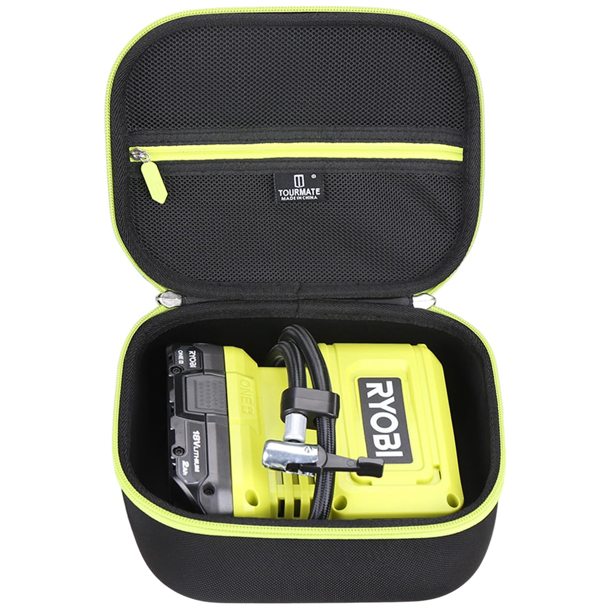 Tourmate exterior hard case for Ryobi RPI18-0 battery, rugged travel companion