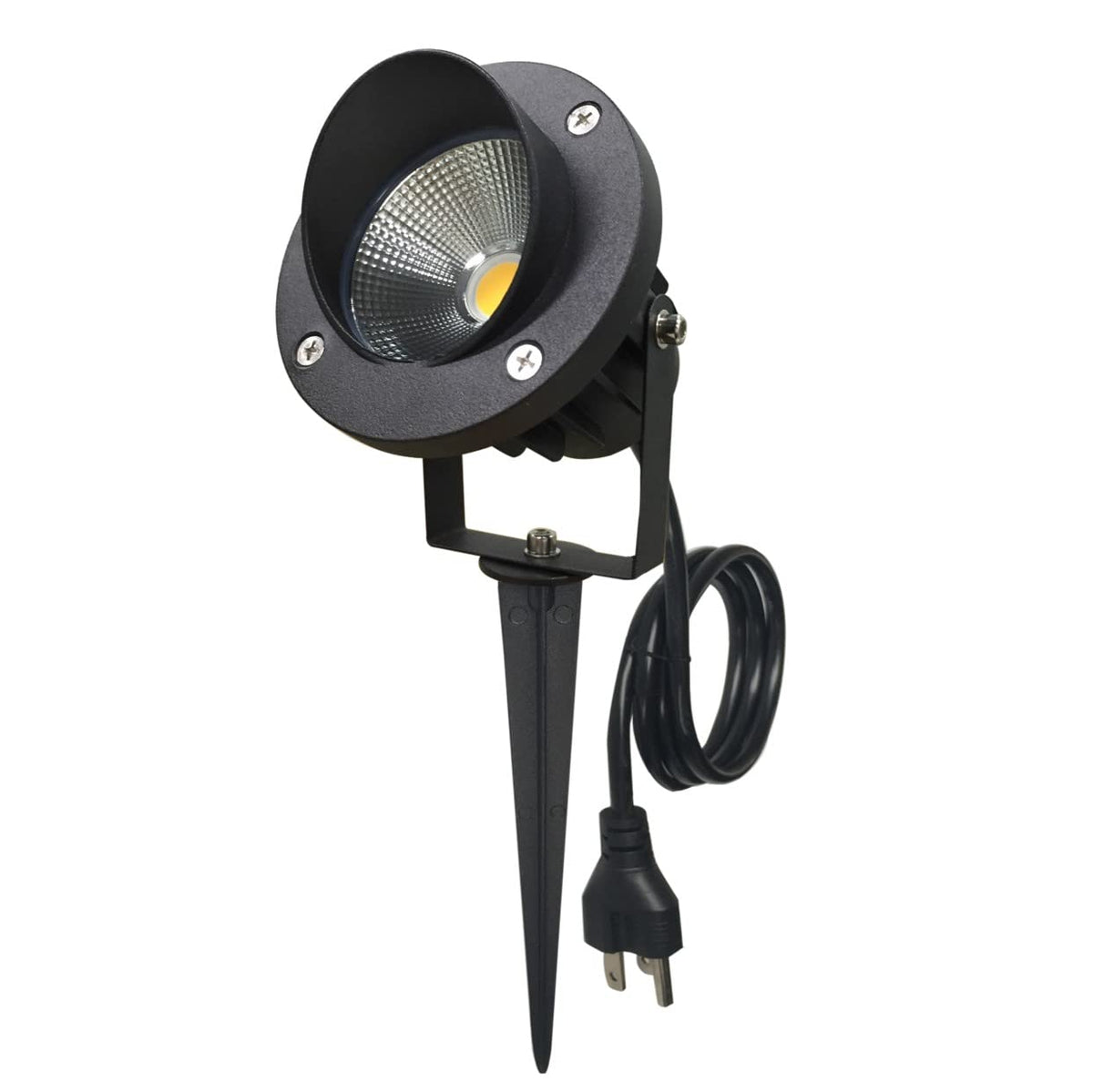 TOVEENEN LED 20W spotlight lighting a flagpole for visibility