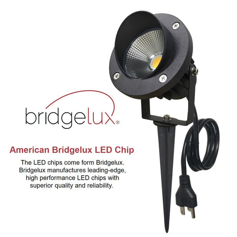 TOVEENEN LED 20W spotlight highlighting a tree with neutral white light