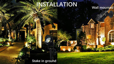 TOVEENEN plug-in 120V light for easy outdoor setup.