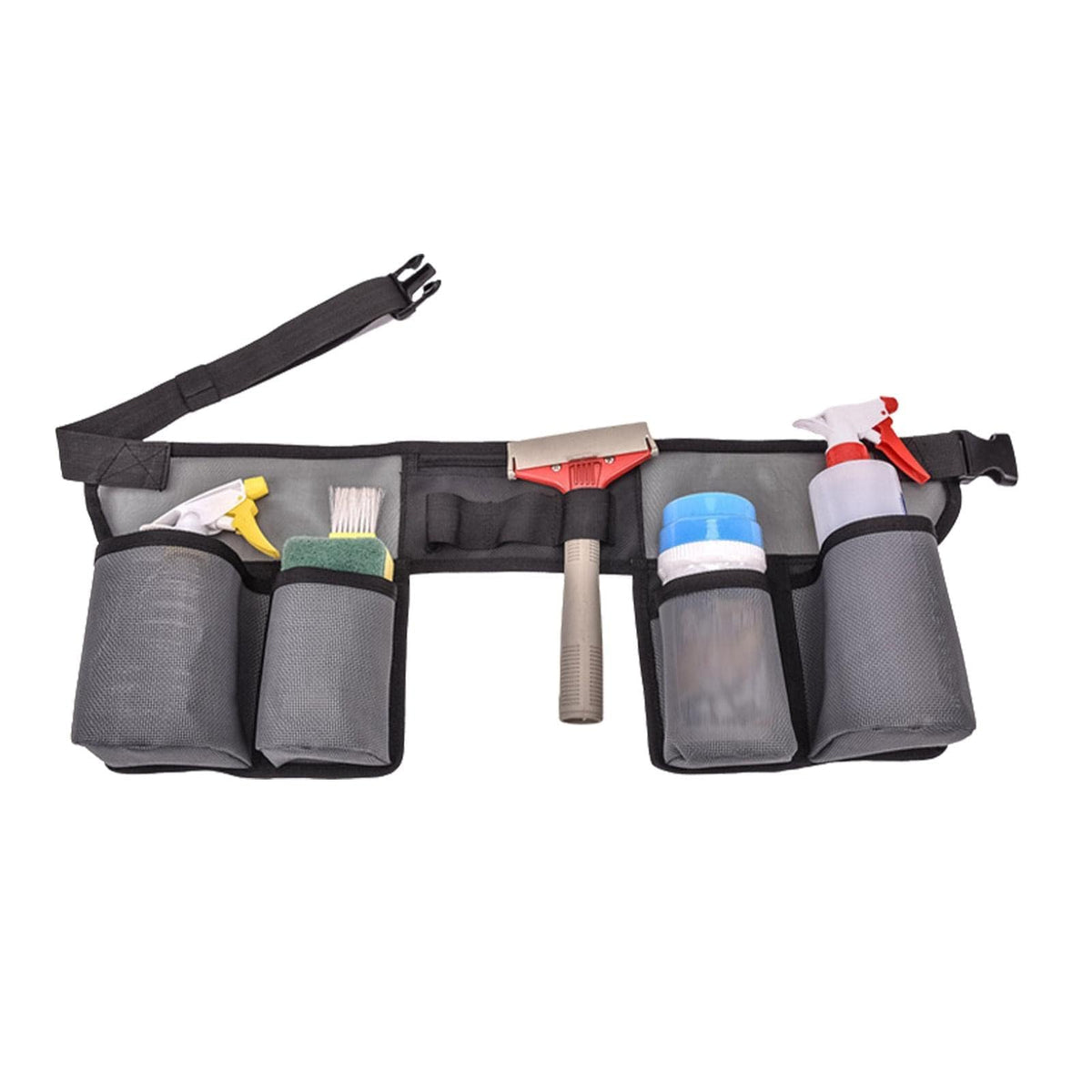 Toveival Cleaning Tool Belt adjustable waist for comfortable all-day wear.