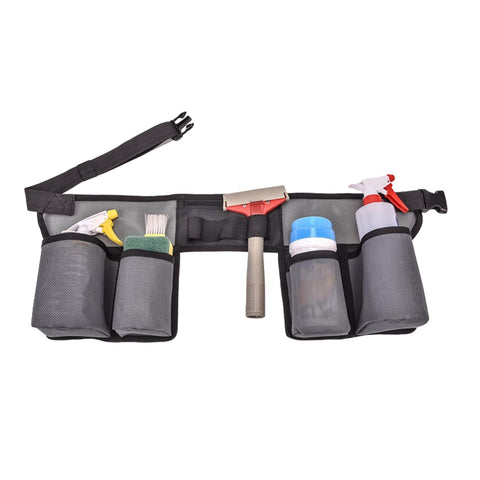 Toveival Cleaning Tool Belt adjustable waist for comfortable all-day wear.