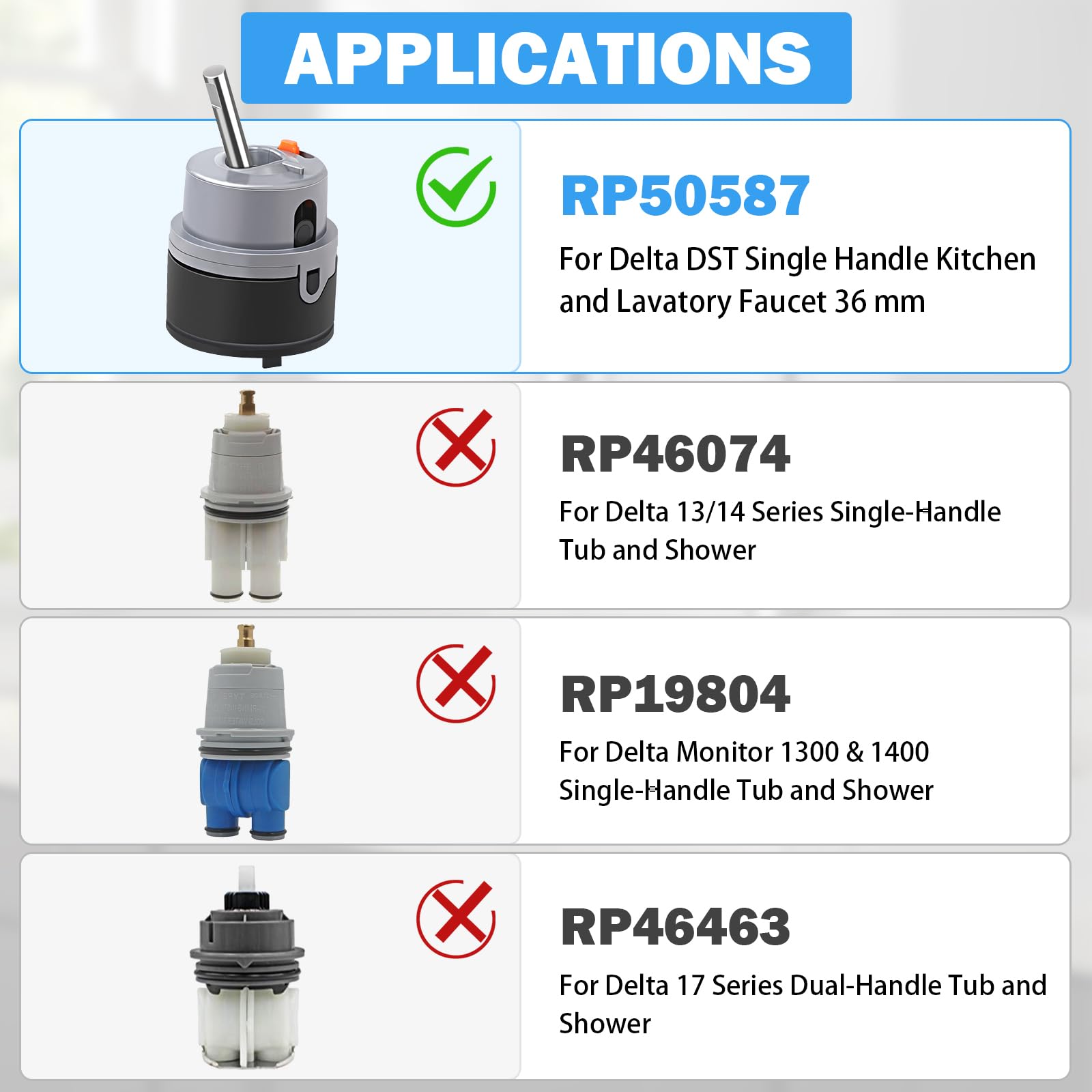 Repair kit for Delta faucet valve restores leaks and drips