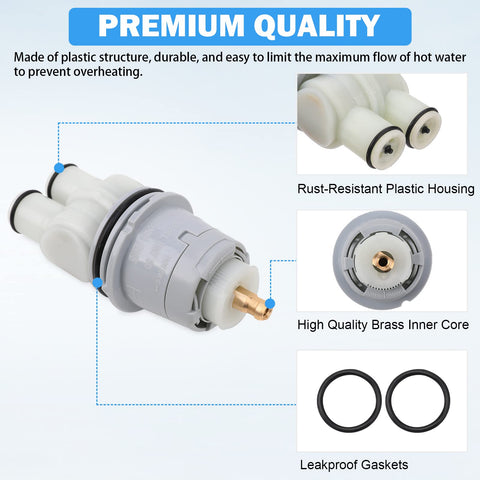 TOVEN-RV premium brass-plastic construction resists wear and deformation.