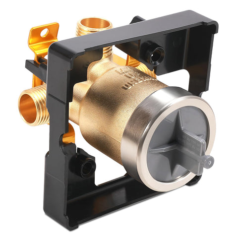 TOVEN-RV R10000-UNBXHF exterior valve body with brass mounting bracket for durability
