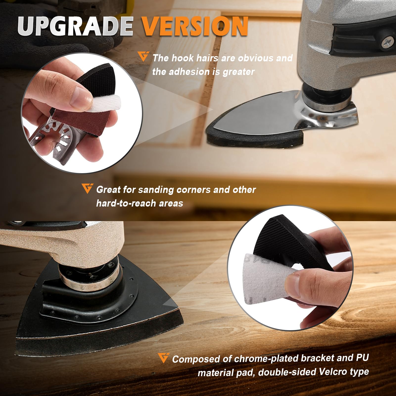 Towbluii finger sanding pads – 100 pieces for smooth edges