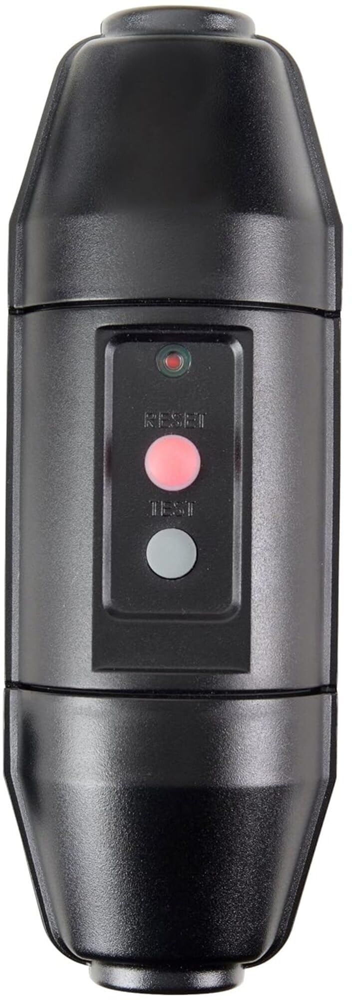 Tower manual-reset inline GFCI plug for safer outdoor tool use