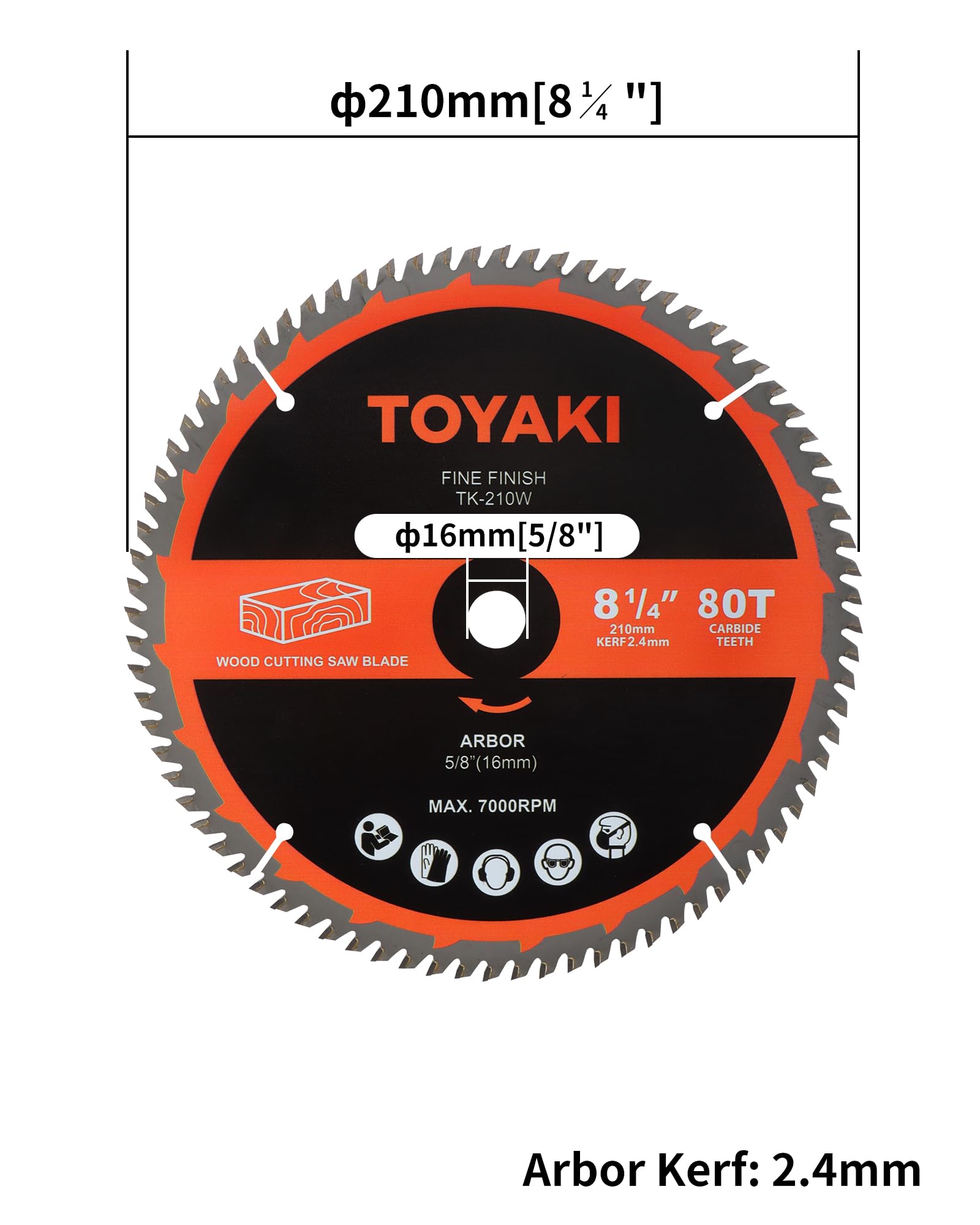 TOYAKI 80-tooth ultra-fine teeth close-up highlighting fine finish capability.