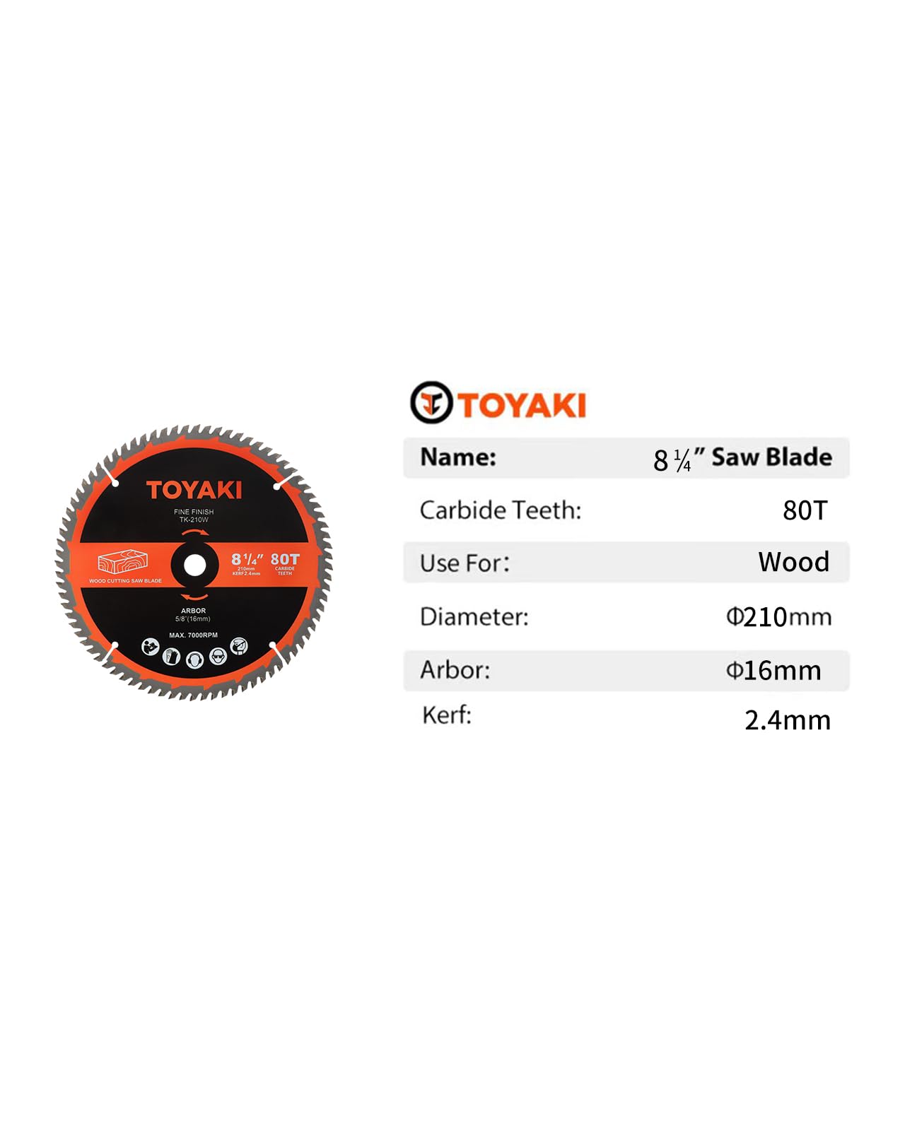 TOYAKI balanced 8-1/4 inch blade demonstrates stable cutting performance.