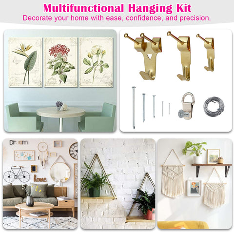 TOYIEW D rings provide versatile mounting options for different frames and art.