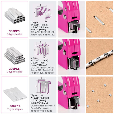 TOYIEW 900 staples included for versatile fastening options.