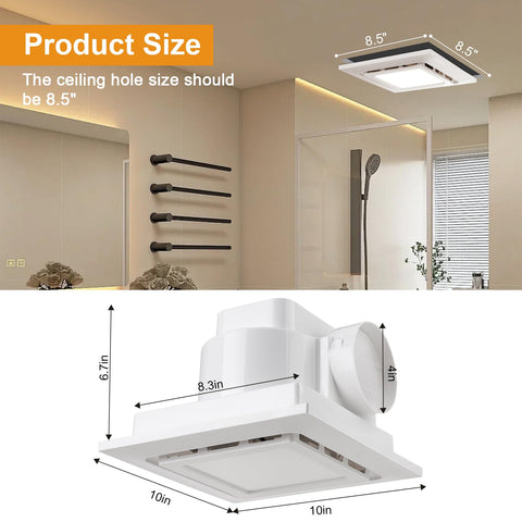 TOYOUSEA 145 CFM, 1.0 Sone exhaust fan for efficient air refreshment