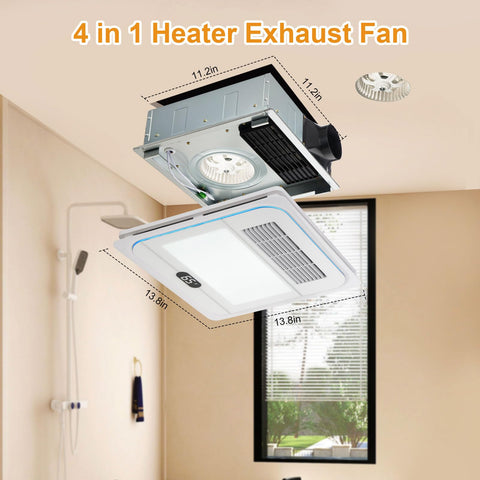 TOYOUSEA 1800W heater settings for quick warmth