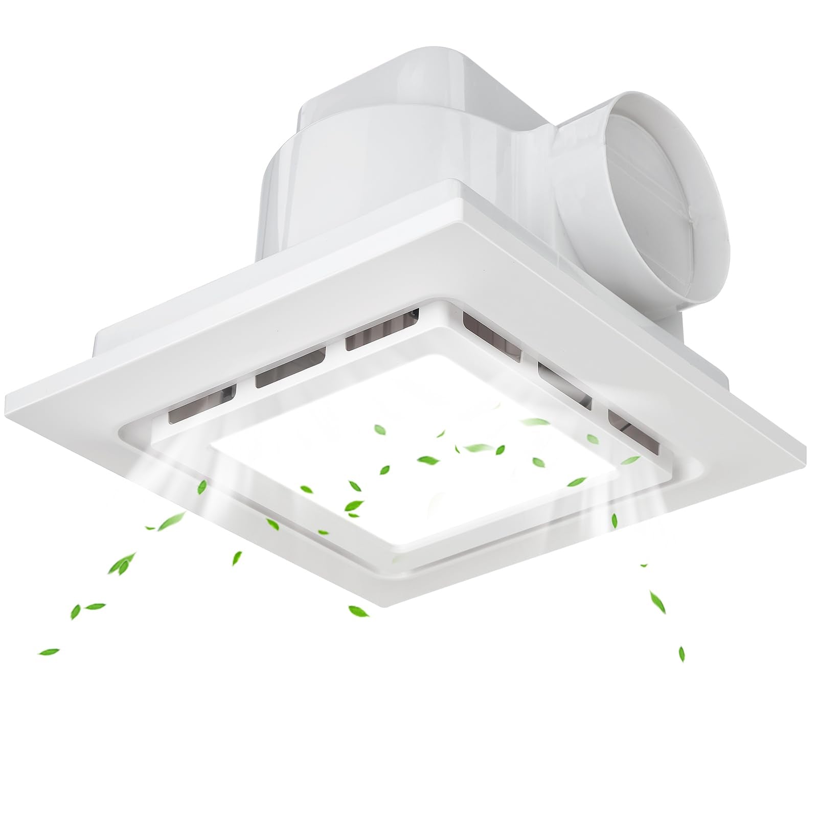TOYOUSEA bathroom exhaust fan with light panel provides bright illumination and efficient ventilation.