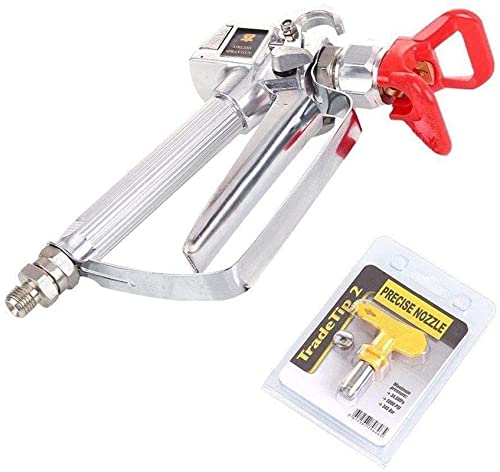 Tpaitlss airless spray gun with 517 tip for smooth, even coats