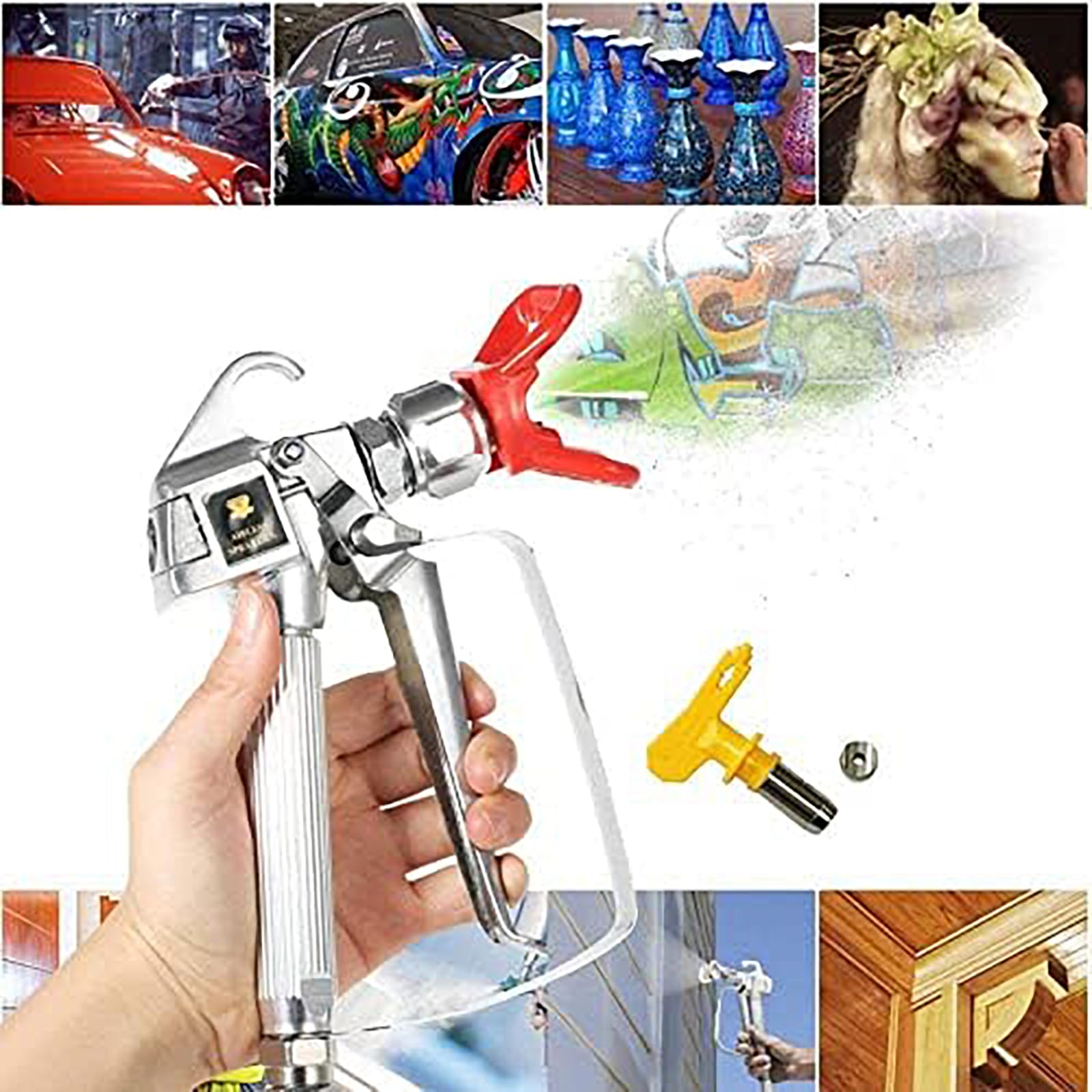 Tpaitlss 3600 PSI spray gun speeds up coverage on large projects