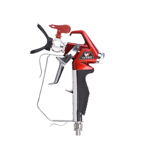 tpaitlss airless spray gun front view shows sturdy build for smooth finishes