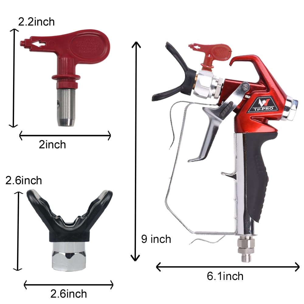 tpaitlss airless spray gun quick release filter enables easy maintenance