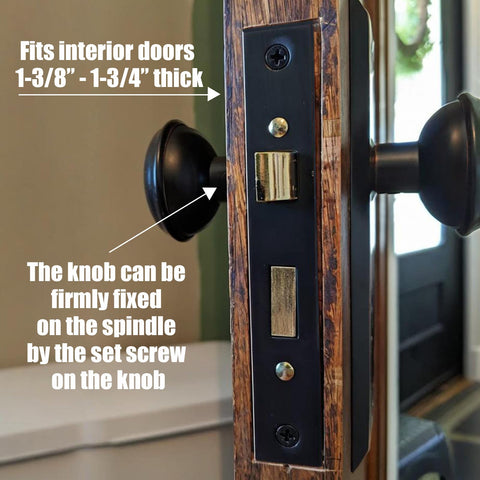TPard 238 backset mechanism illustrating standard door alignment