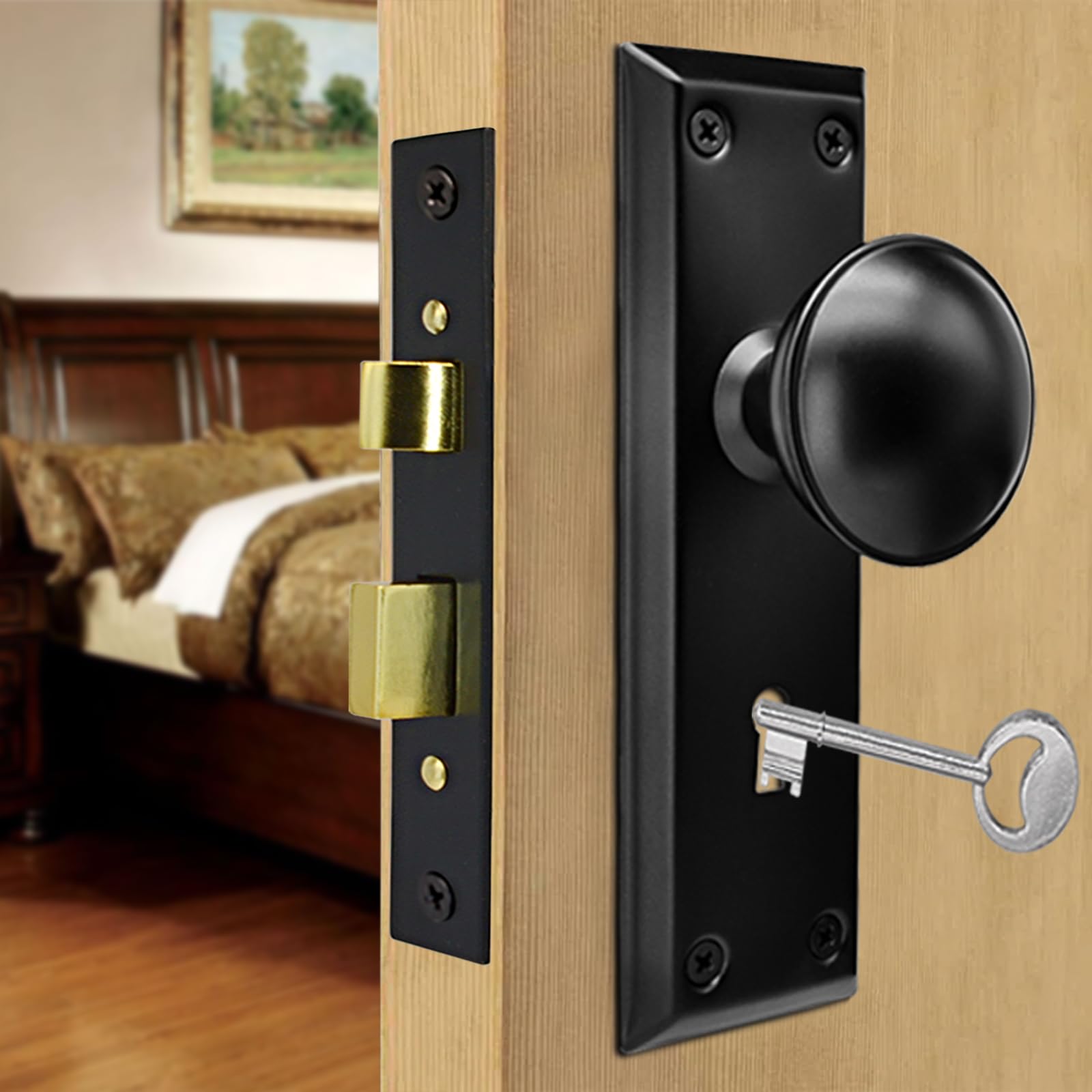 TPard mortise lock body and components included in the kit