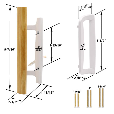 TPard oak wood interior handle adds warm, comfortable grip.