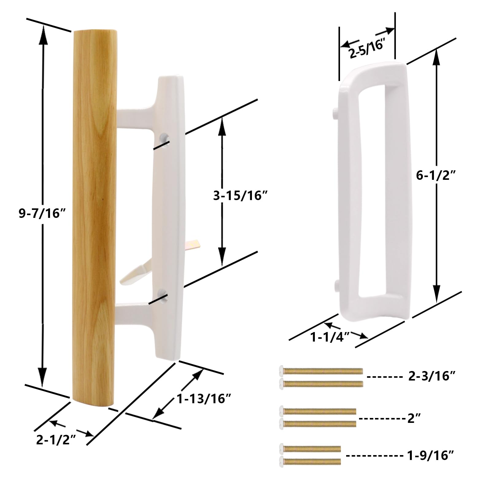 TPard exterior white zinc pull, a durable replacement for smooth operation.