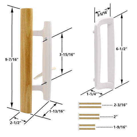 TPard exterior white zinc pull, a durable replacement for smooth operation.