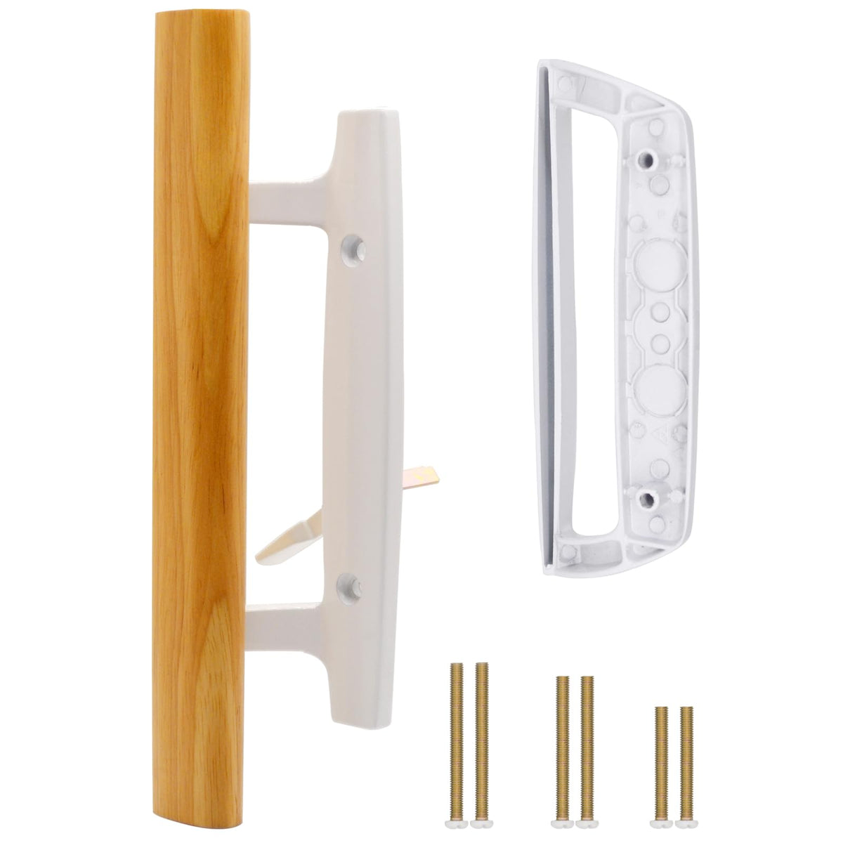 TPard oak interior handle for sliding doors, offering warm style and sturdy grip.