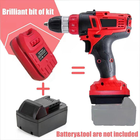 Milwaukee M18 battery powered through TPDL adapter for Craftsman V20 tools