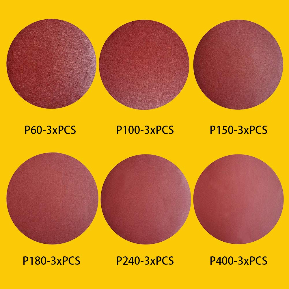 TPmax 12-inch no-hole PSA sanding disc 100 grit for smooth finishing on furniture