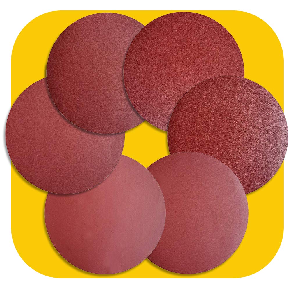 TPmax 12-inch no-hole PSA sanding disc 60 grit for broad material removal on wood and metal
