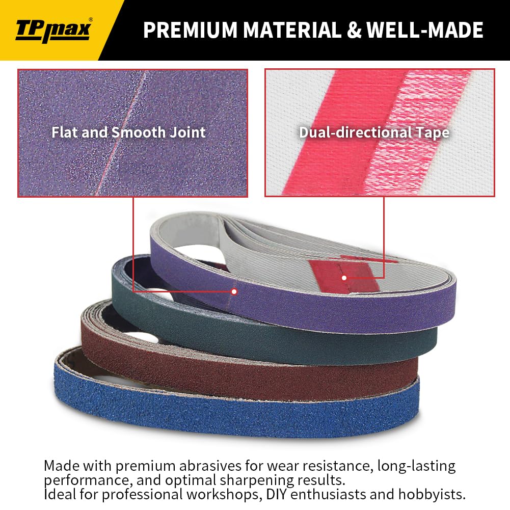 TPmax 240 grit high-temperature alumina belt for efficient material removal