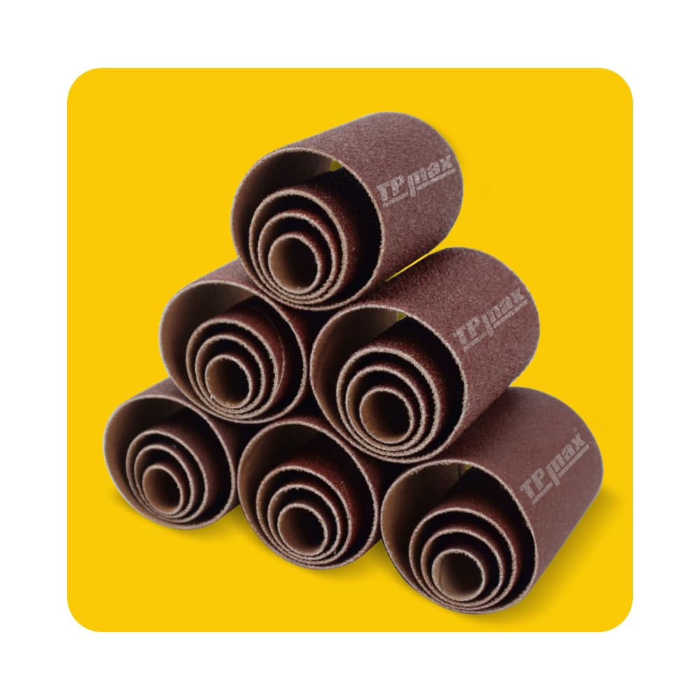 TPmax 24-pack sanding sleeves, 2-inch length, ready for quick project setup and finishing tasks