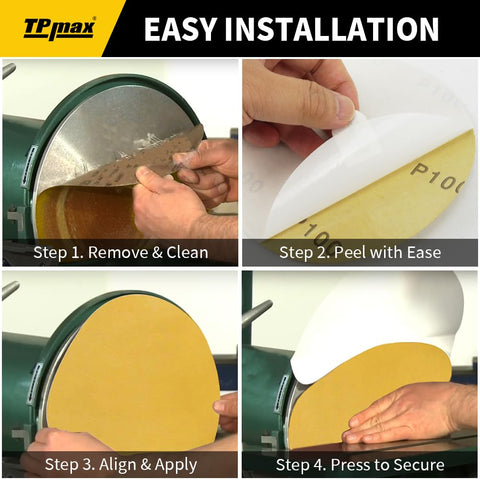 TPmax multi-surface sanding for auto, wood, metal, and drywall projects