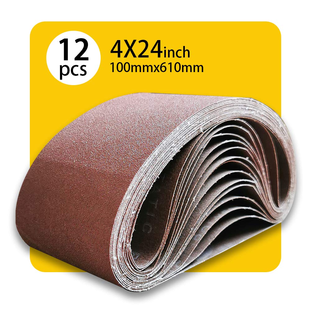 TPmax pack of 12 sanding belts for home workshops.