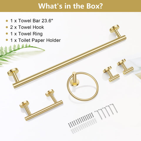 TQKAG Brushed Gold bathroom accessories in use organize daily routines.