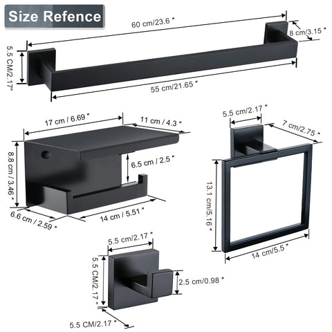 Close-up of the matte black finish on the TQKAG set highlights durability.