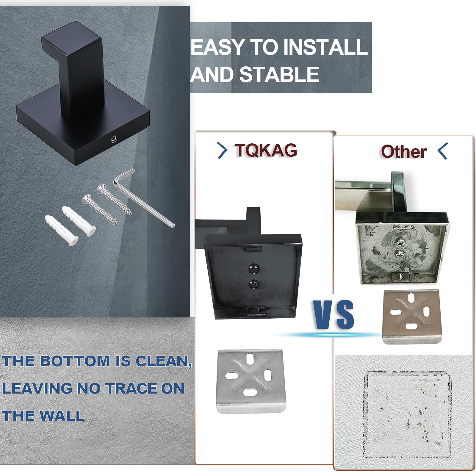 Installation kit for quick mounting of the TQKAG 4-piece set.