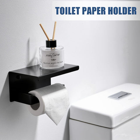 TQKAG matte black robe hook provides convenient hanging for robes and towels.