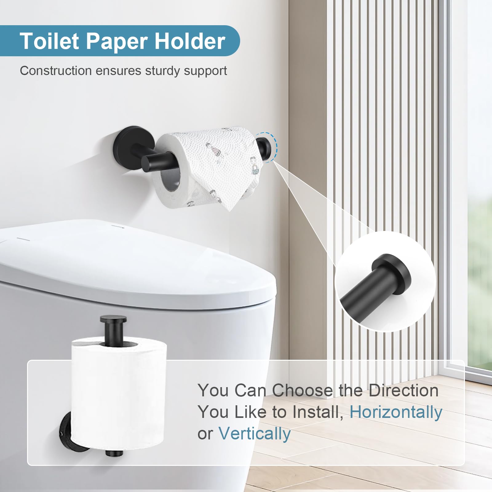 TQKAG coat hooks organize items neatly in a space-saving setup.
