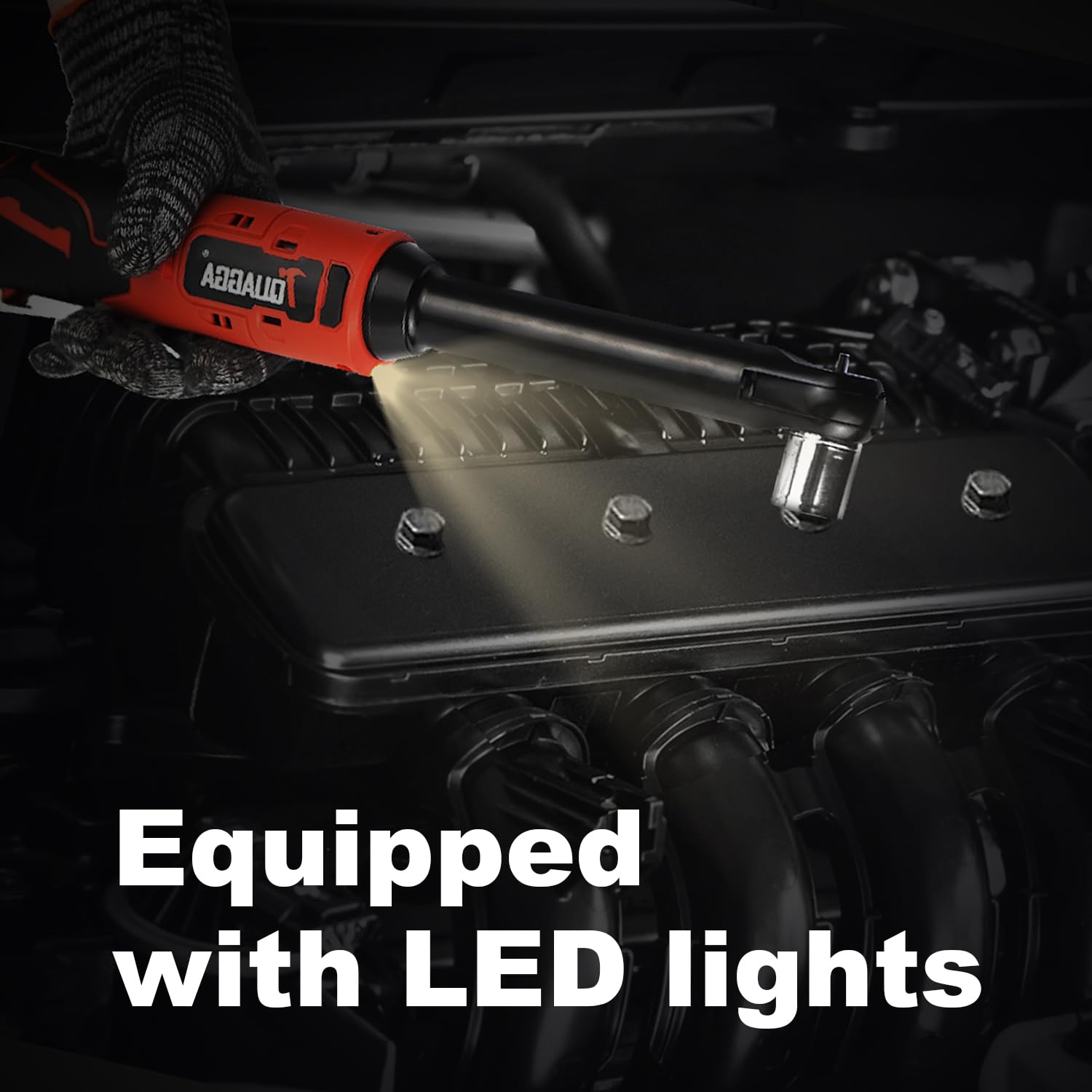 TQUAGGA 45 ft-lbs torque capability supports automotive repairs in tight spaces
