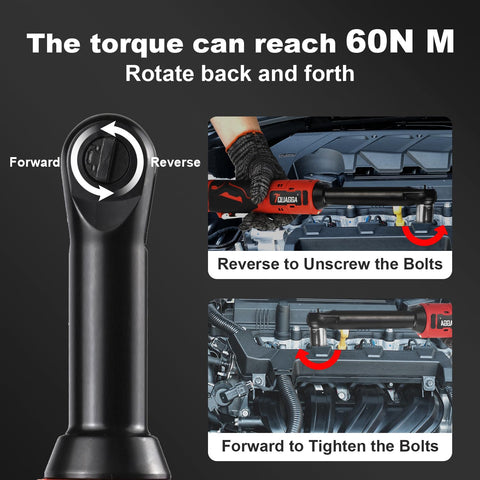 TQUAGGA seven-socket CR-V steel set for high torque reliability
