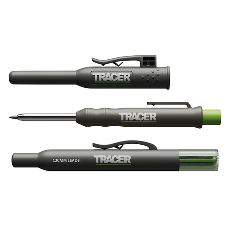 Tracer mechanical carpenter pencil set for precise 5.7-inch marks on wood and metal