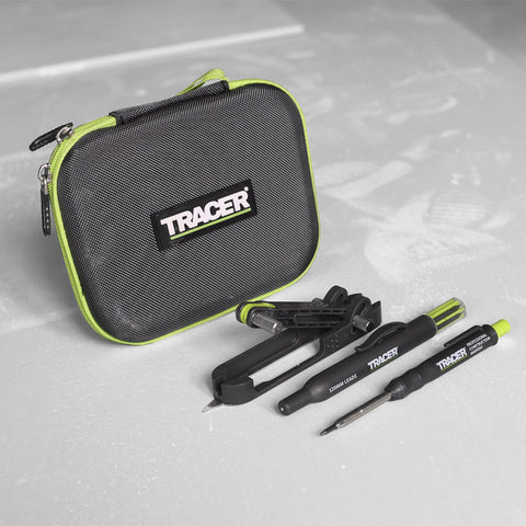 Tracer ProScribe deep hole pencil ready for precise wood marking.