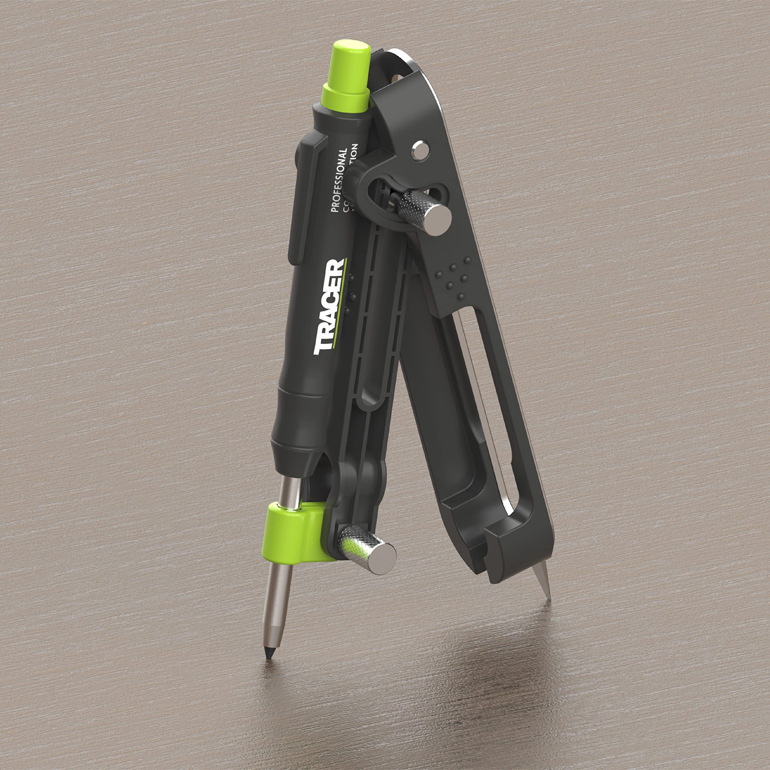 Tracer solid aluminum body provides a sturdy yet lightweight build.