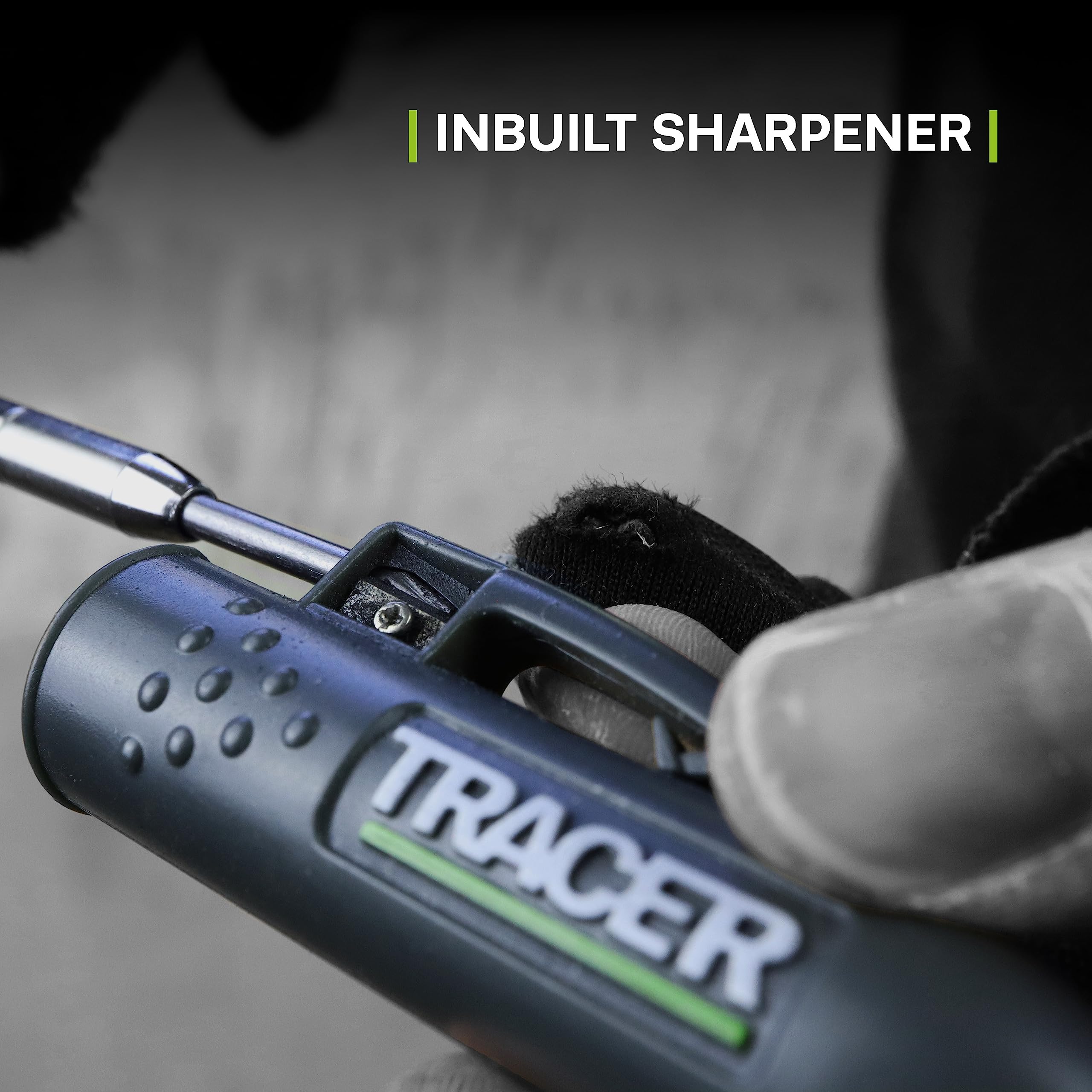 Tracer shirt trouser clip keeps the pencil within reach during work