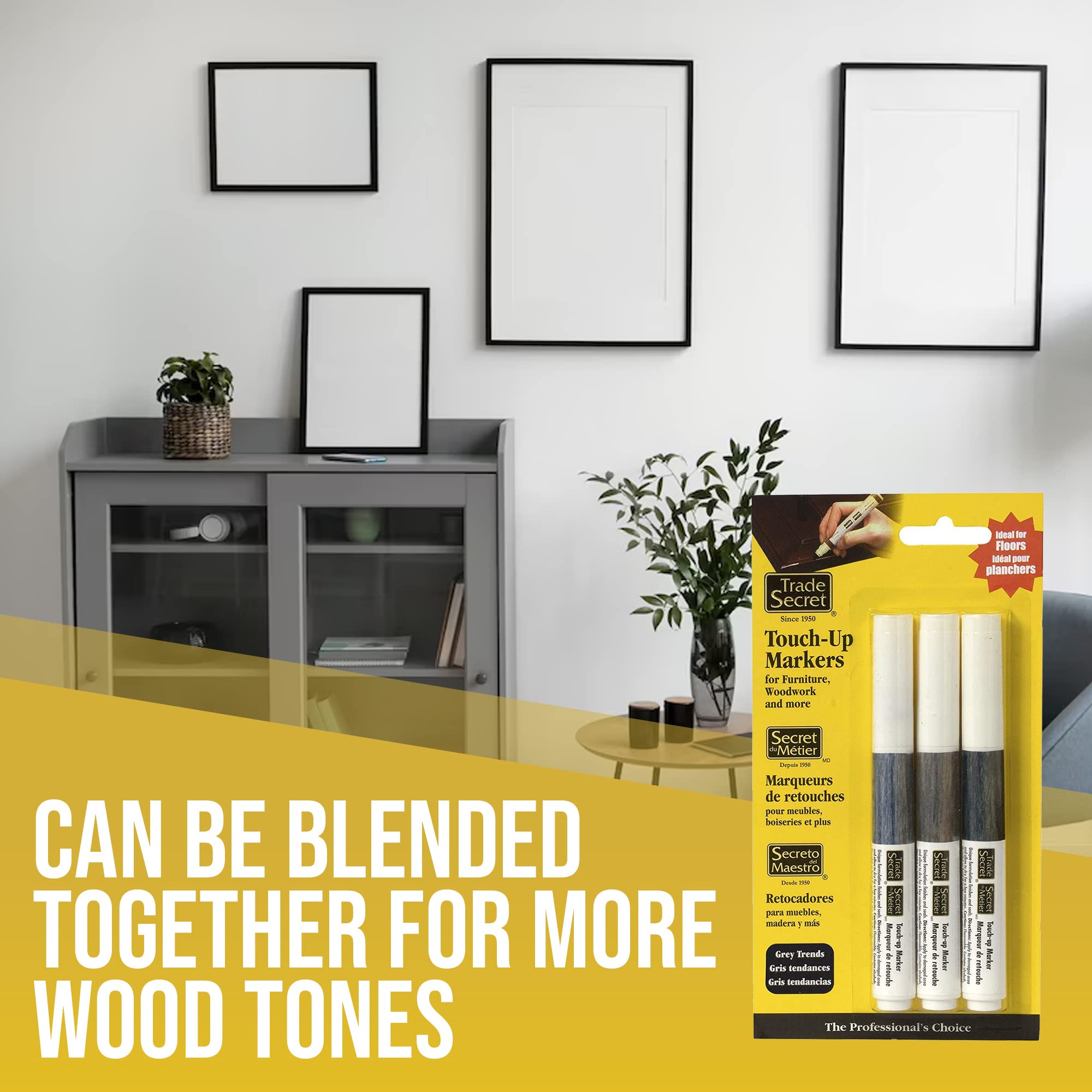 Trade Secret cabinet and furniture marker supports quick color matching.