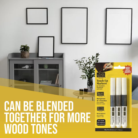 Trade Secret cabinet and furniture marker supports quick color matching.