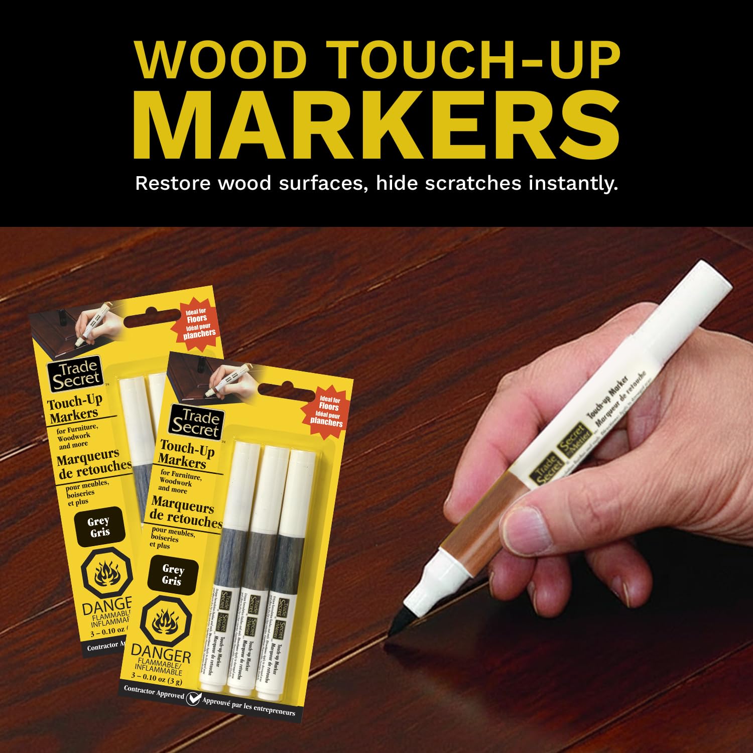 Trade Secret blending-grey-tones marker helps you mix tones for natural look.