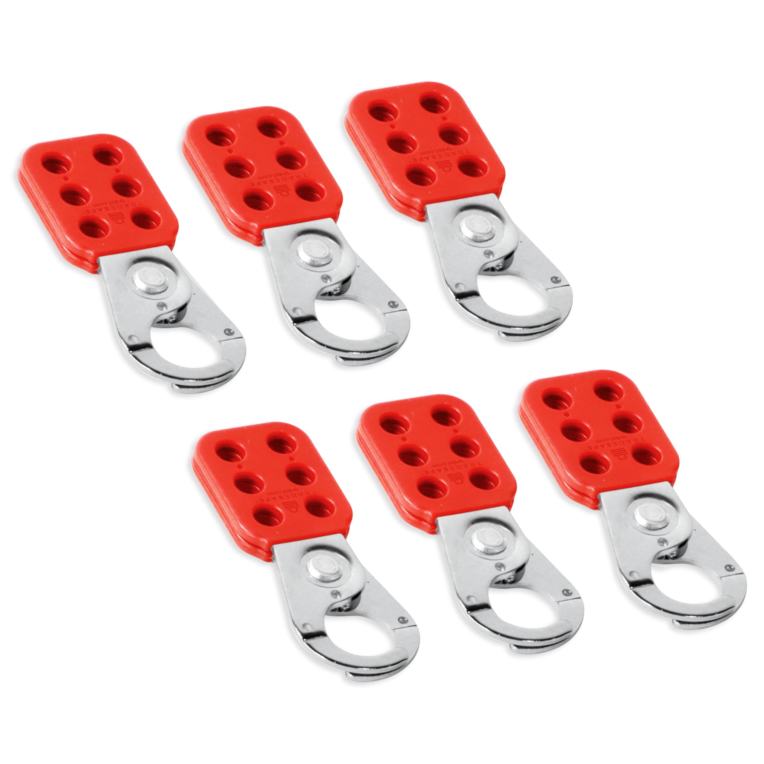 TRADESAFE lockout hasp with chrome jaws for secure group LOTO applications.
